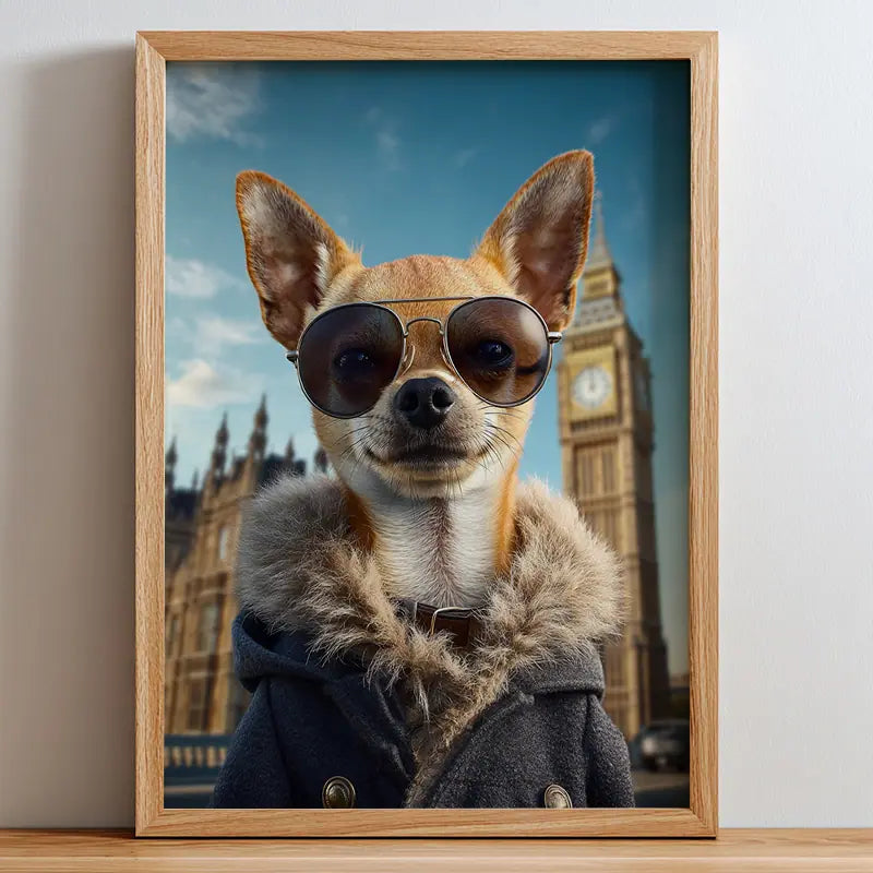 Globe Trotter - Pet Lenticular Portrait