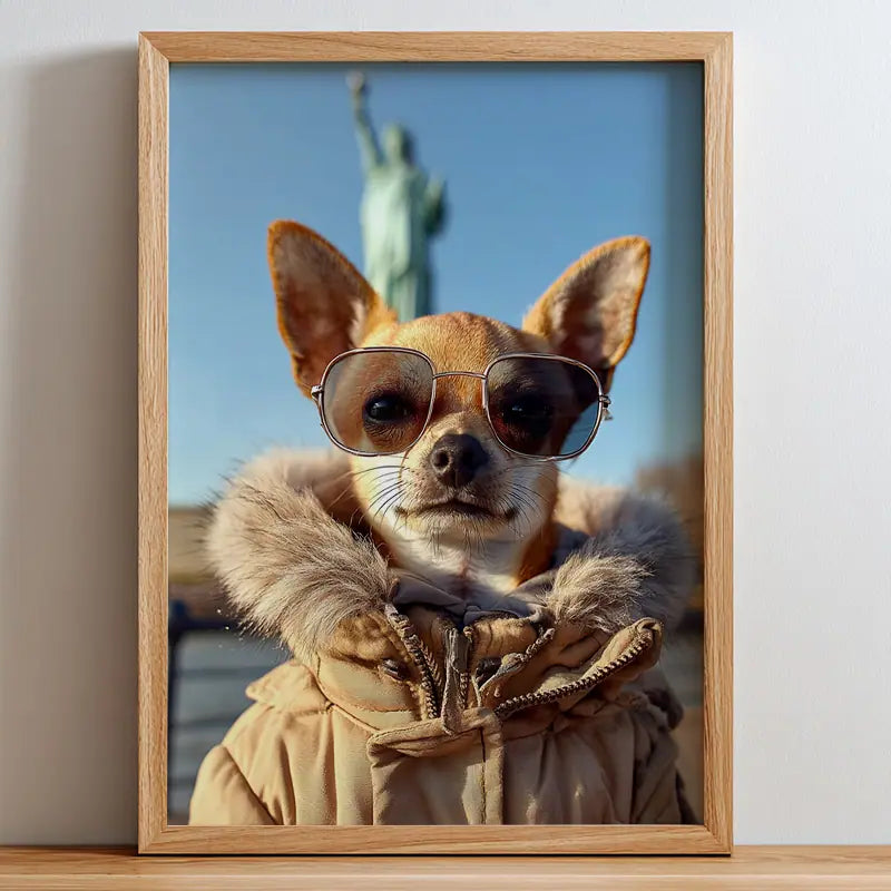 Globe Trotter - Pet Lenticular Portrait