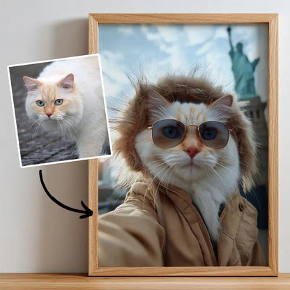 Globe Trotter - Pet Lenticular Portrait