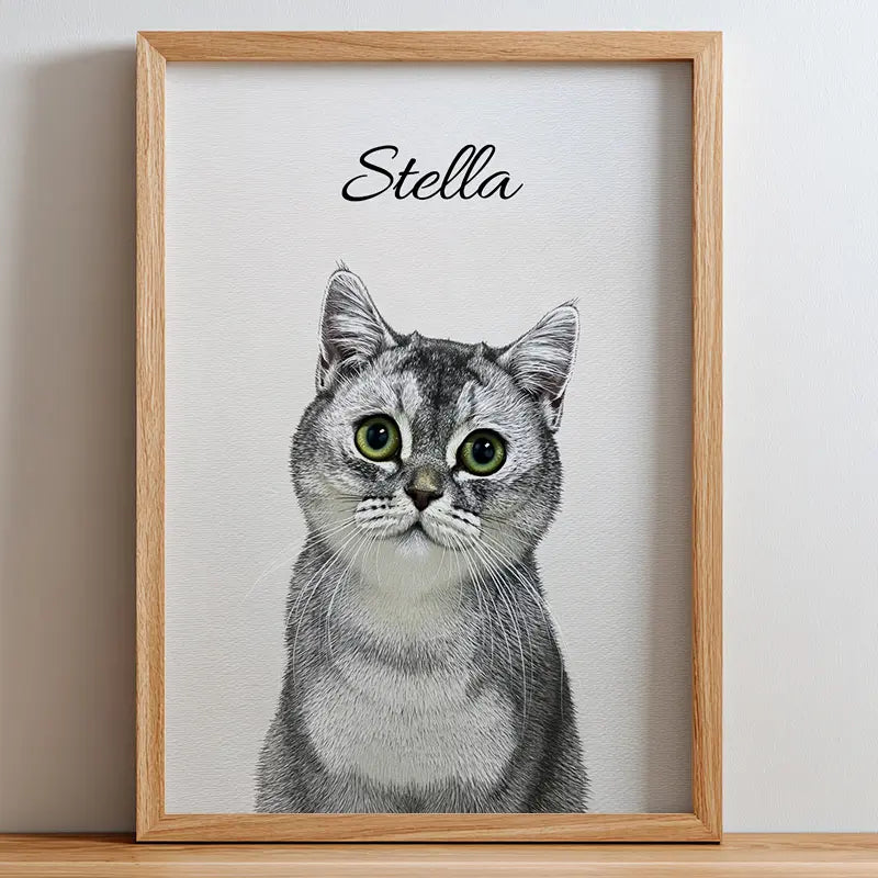 Memorial Art- Pet Lenticular Portrait