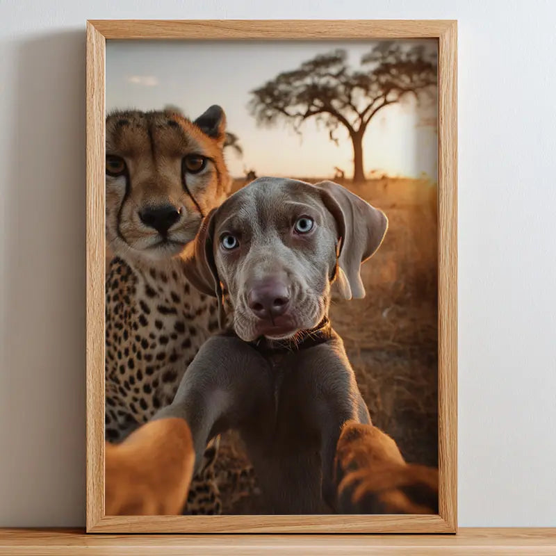 Grassland Selfie - Pet Lenticular Portrait