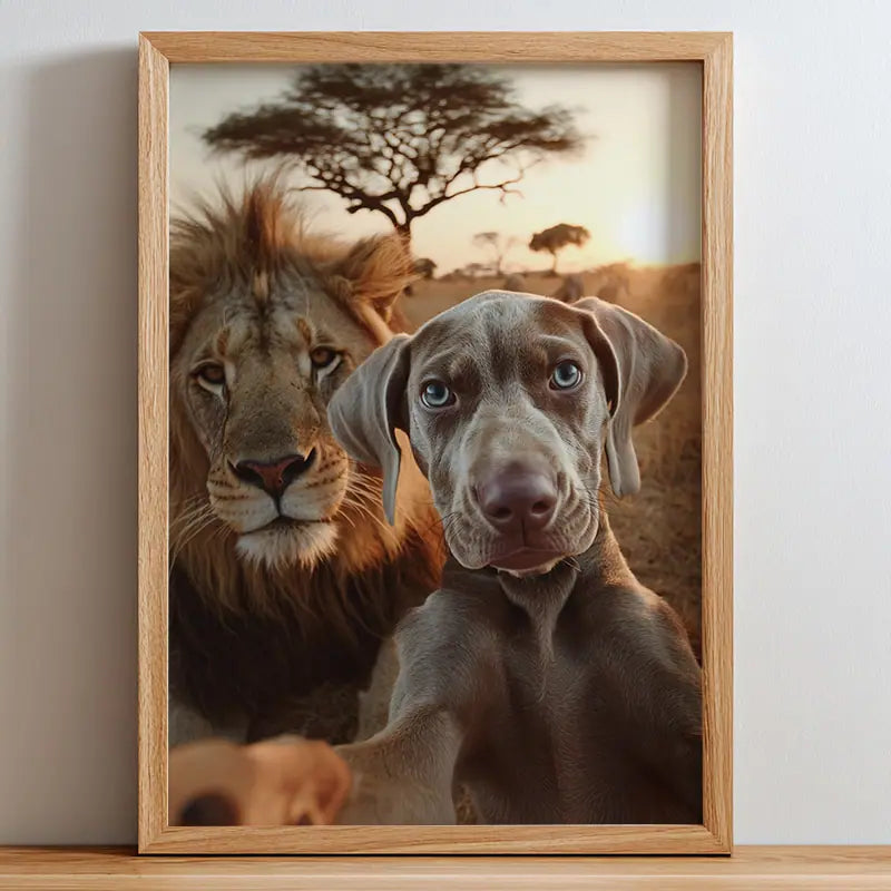 Grassland Selfie - Pet Lenticular Portrait