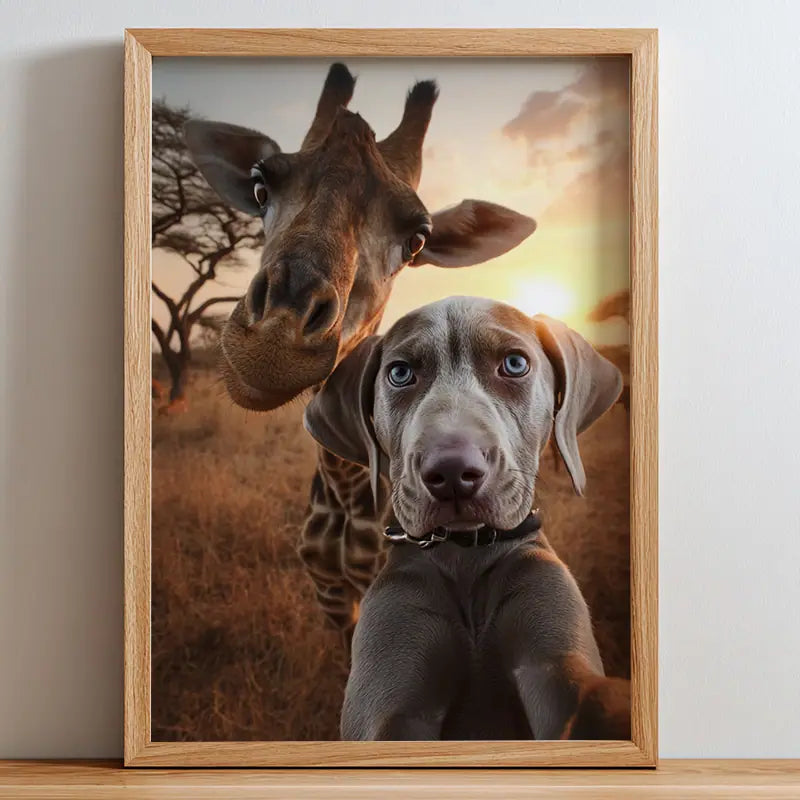 Grassland Selfie - Pet Lenticular Portrait
