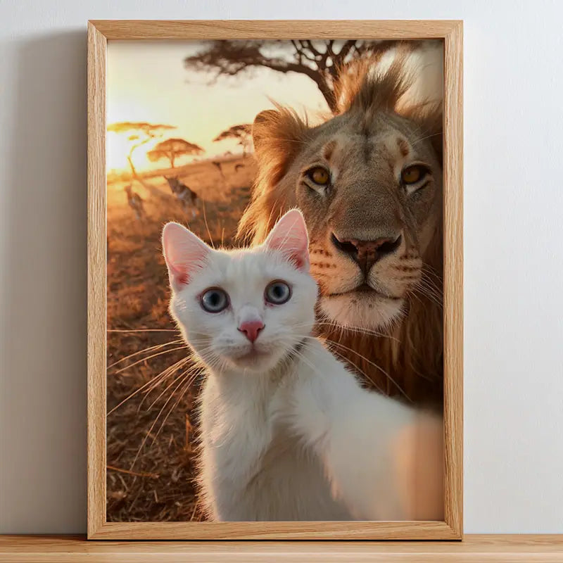 Grassland Selfie - Pet Lenticular Portrait