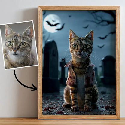 Spooky Halloween- Pet Lenticular Portrait