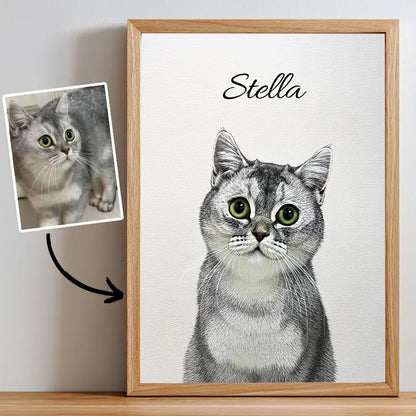 Memorial Art- Pet Lenticular Portrait
