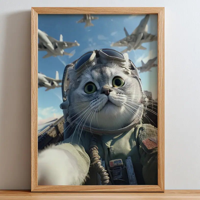 Furry Soldier - Pet Lenticular Portrait