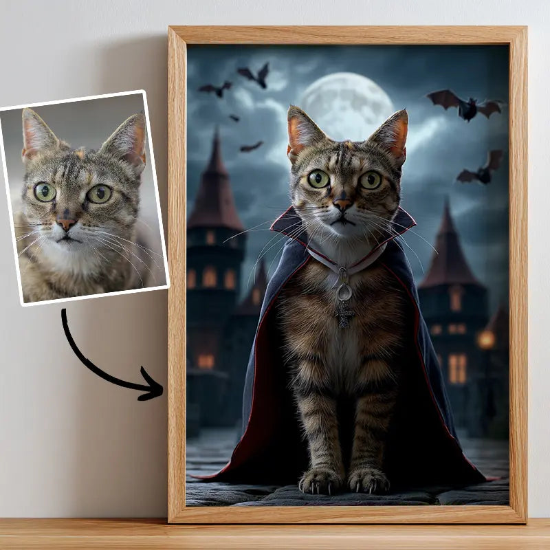Spooky Halloween- Pet Lenticular Portrait