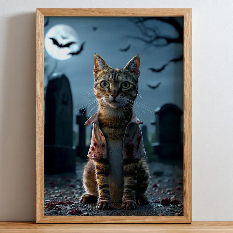 Spooky Halloween- Pet Lenticular Portrait