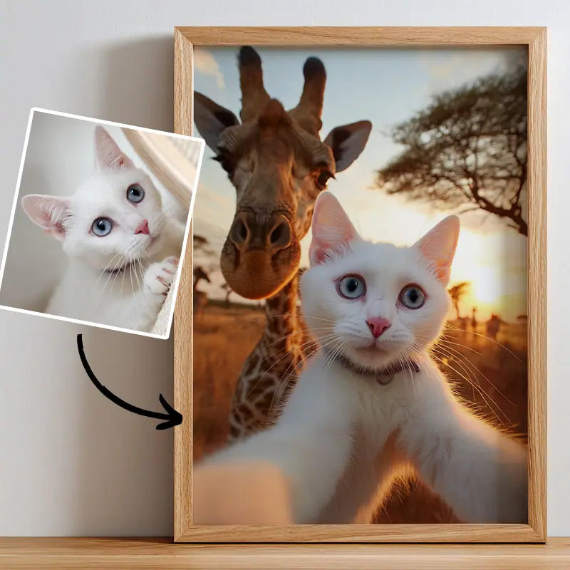 Grassland Selfie - Pet Lenticular Portrait