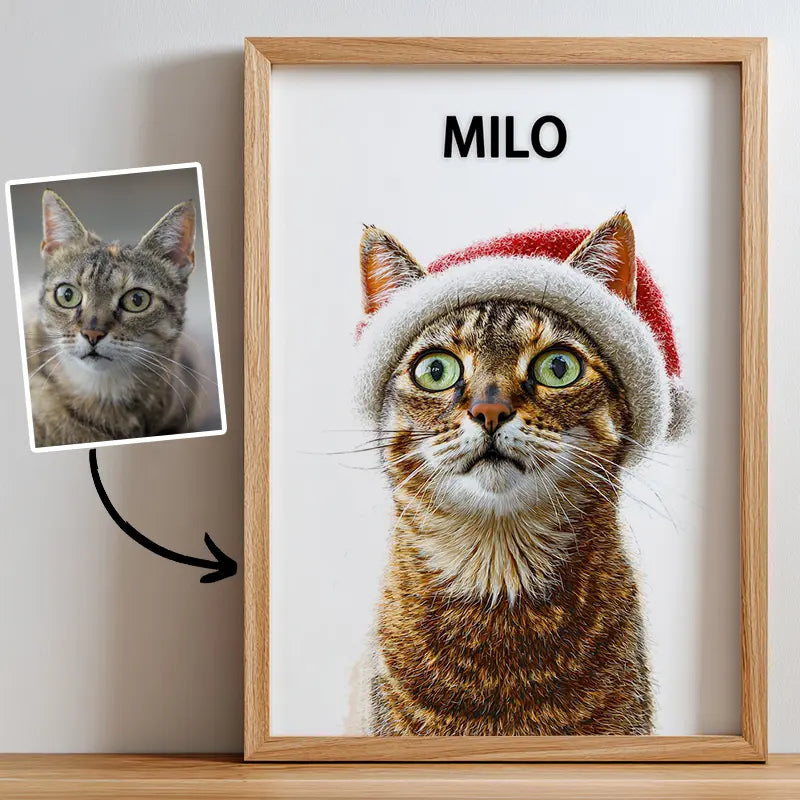 Reindeer Christmas- Pet Lenticular Portrait