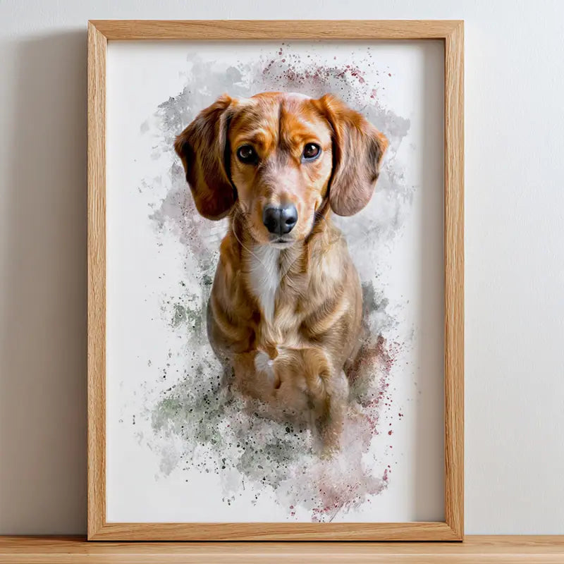 Watercolor Art - Pet Lenticular Portrait