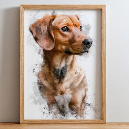 Watercolor Art - Pet Lenticular Portrait