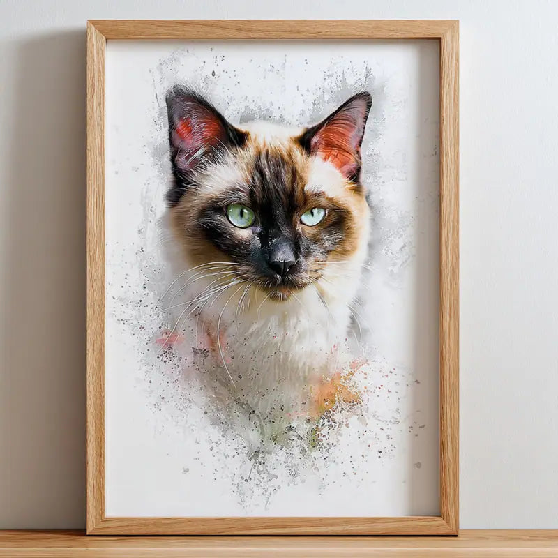 Watercolor Art - Pet Lenticular Portrait