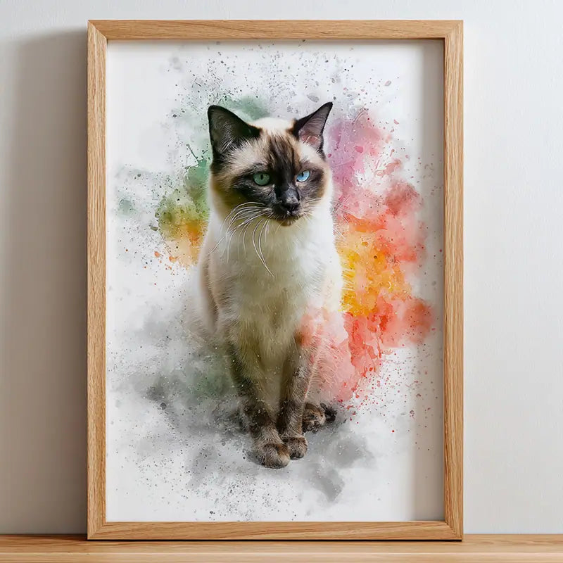 Watercolor Art - Pet Lenticular Portrait