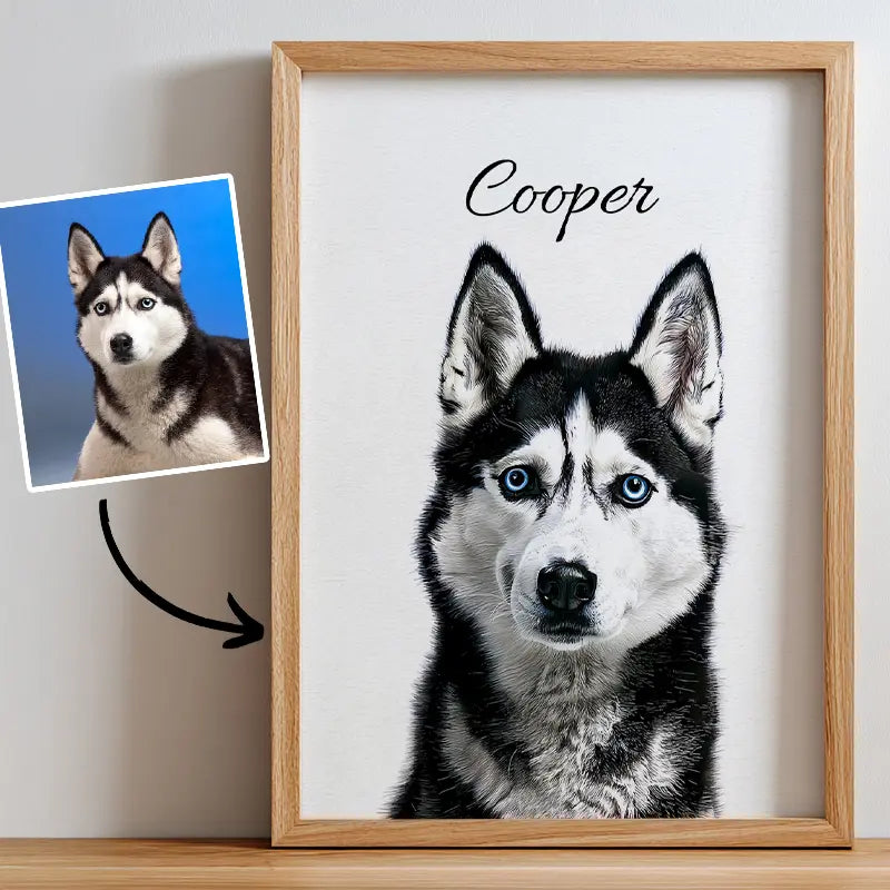 Memorial Art- Pet Lenticular Portrait