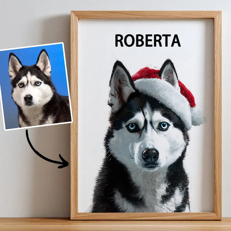 Reindeer Christmas- Pet Lenticular Portrait