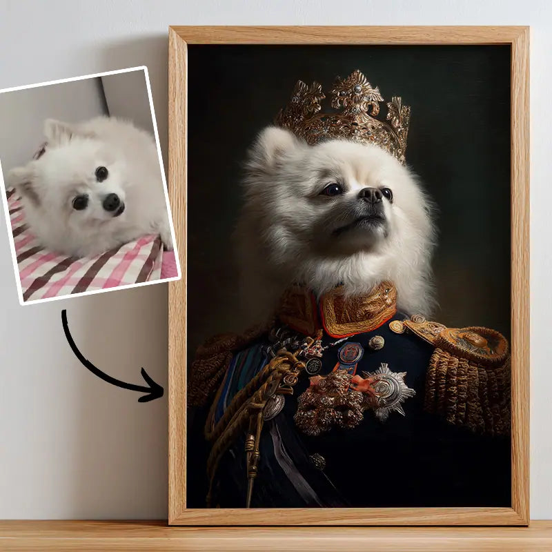 Royal General - Pet Lenticular Portrait