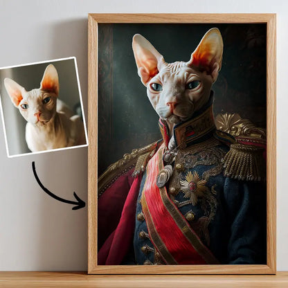 Royal General - Pet Lenticular Portrait