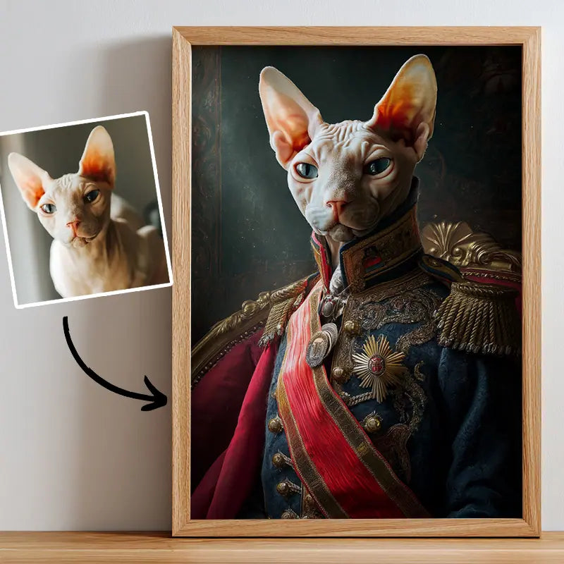 Royal General - Pet Lenticular Portrait