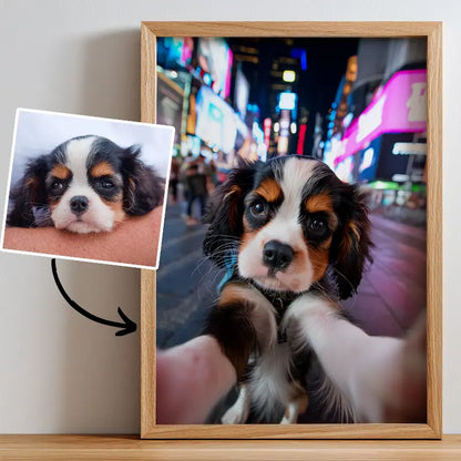 Evening Stroll - Pet Lenticular Portrait
