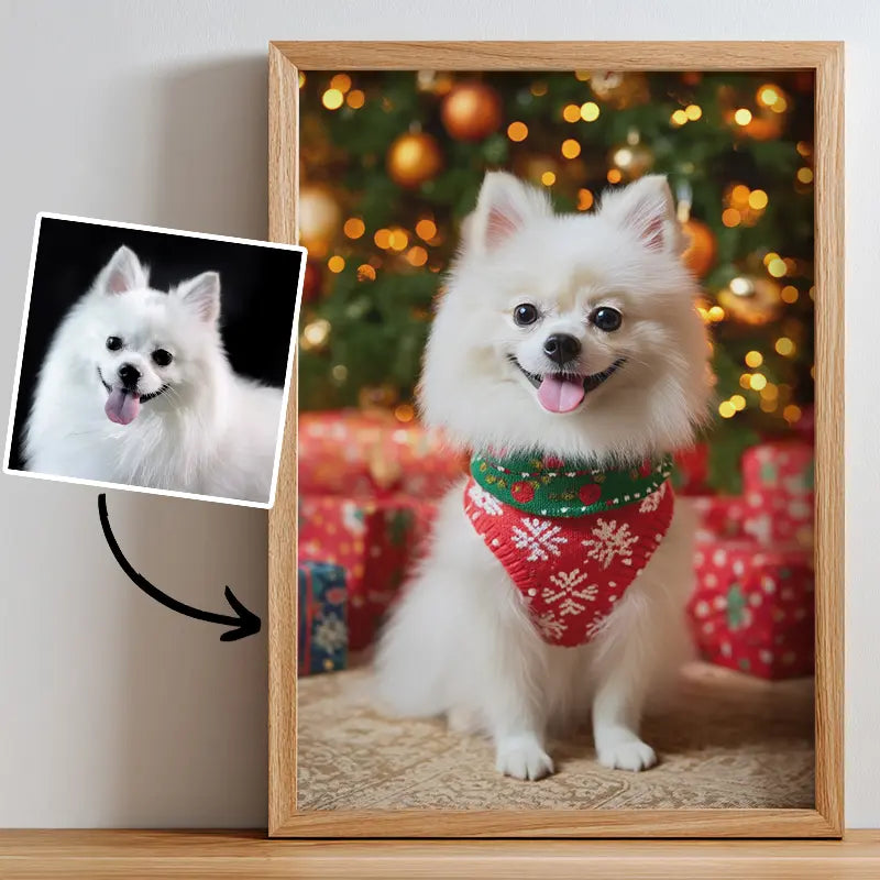 Christmas Gift- Pet Lenticular Portrait