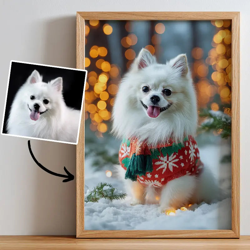 Christmas Gift- Pet Lenticular Portrait