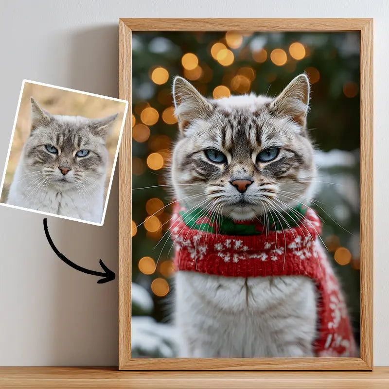 Christmas Gift- Pet Lenticular Portrait