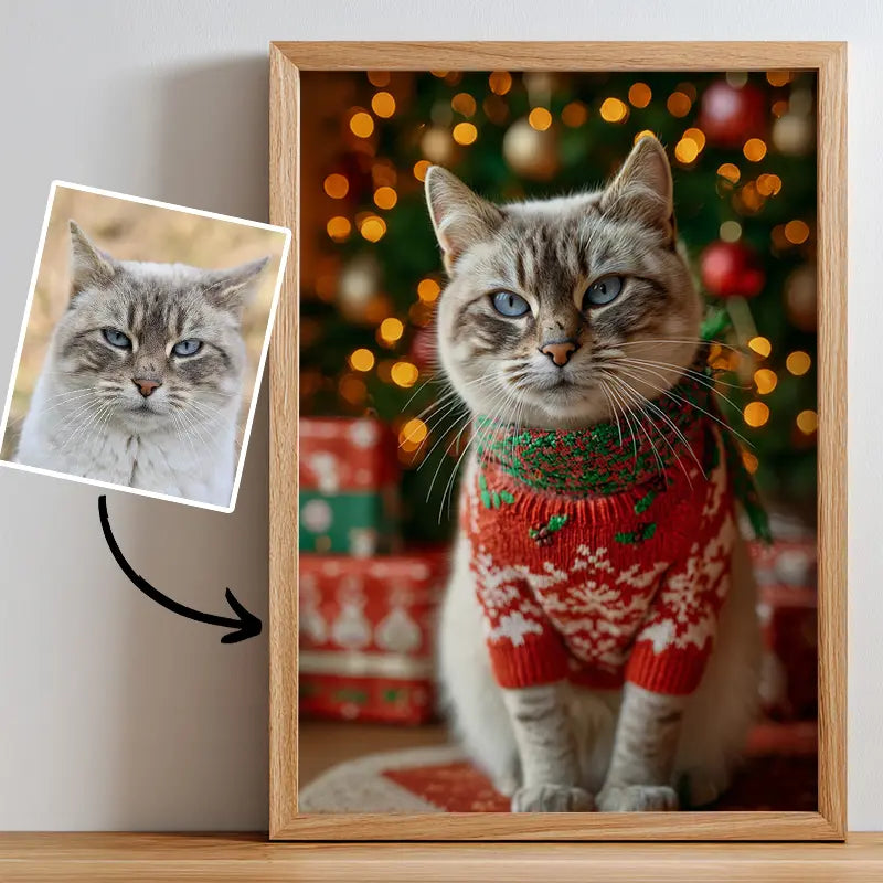 Christmas Gift- Pet Lenticular Portrait