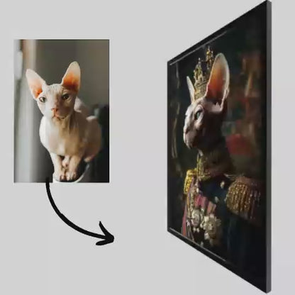 Royal General - Pet Lenticular Portrait