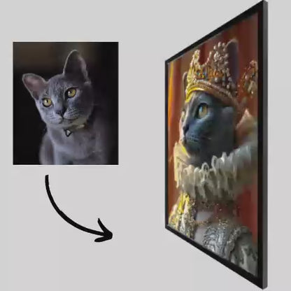 Royal Count - Pet Lenticular Portrait