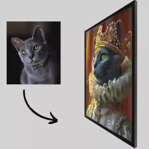 Ladda video: Royal Count - Pet Lenticular Portrait