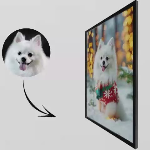 Christmas Gift- Pet Lenticular Portrait