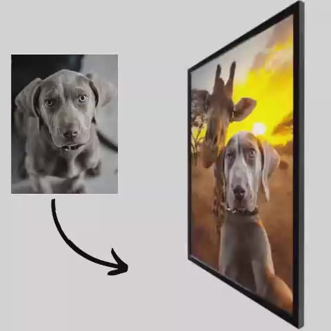 Grassland Selfie - Pet Lenticular Portrait
