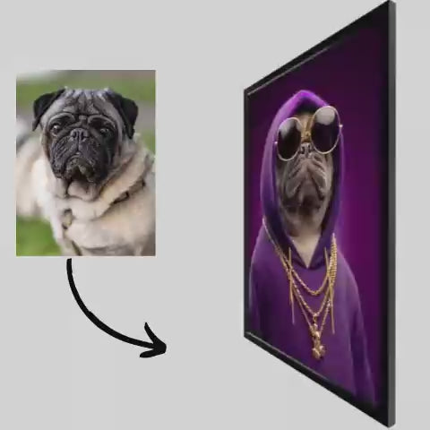 Ladda video: Hip-Hop - Pet Lenticular Portrait