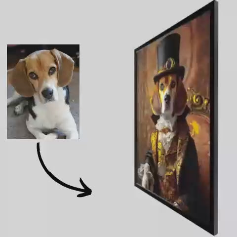Ladda video: Victoria - Pet Lenticular Portrait