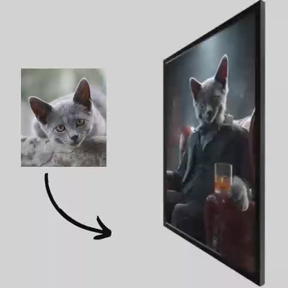 Gangster - Pet Lenticular Portrait