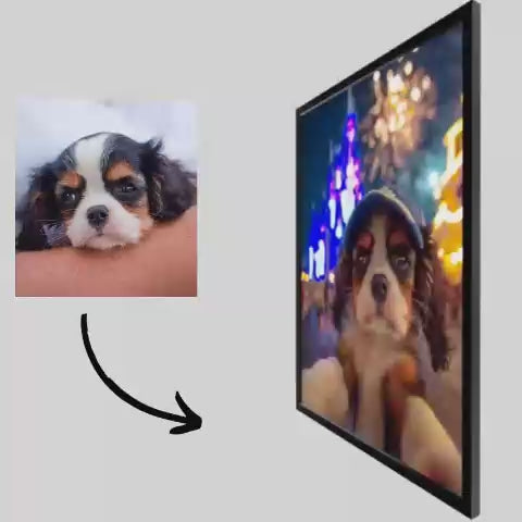 Load video: Evening Stroll - Pet Lenticular Portrait