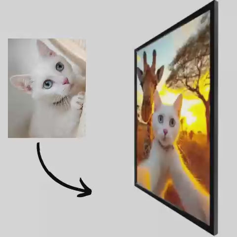 Grassland Selfie - Pet Lenticular Portrait