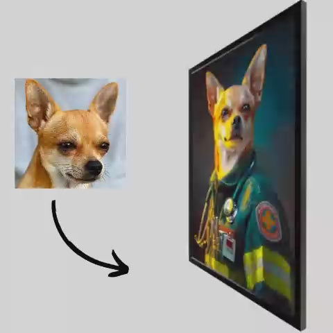 Load video: Everyday Hero - Pet Lenticular Portrait
