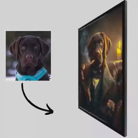 Load video: Gangster - Pet Lenticular Portrait