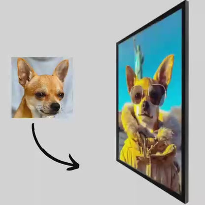 Globe Trotter - Pet Lenticular Portrait