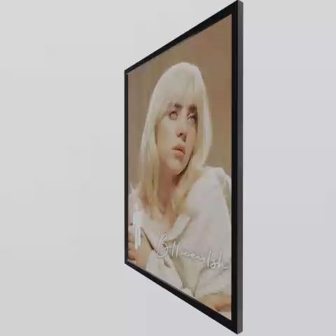 Load video: Billie Eilish - Lenticular Portrait